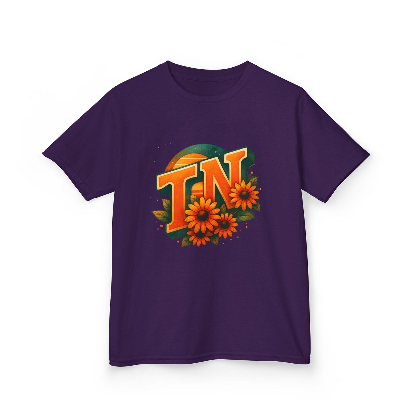 TN Sunset Dino Christmas Kids Tee