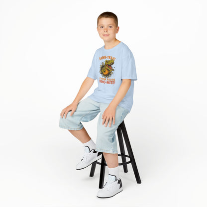 Dino-Mite Kids Tee - Fun Dinosaur T-Shirt for Boys and Girls, Perfect for Birthdays, Everyday Play, Dinosaur Lovers, Casual Wear