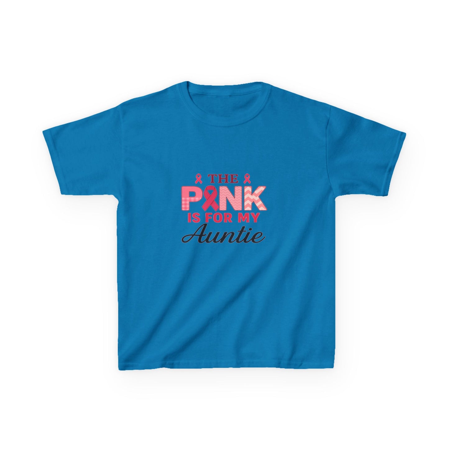 Pink Ribbon Auntie Dinosaur Christmas Tee