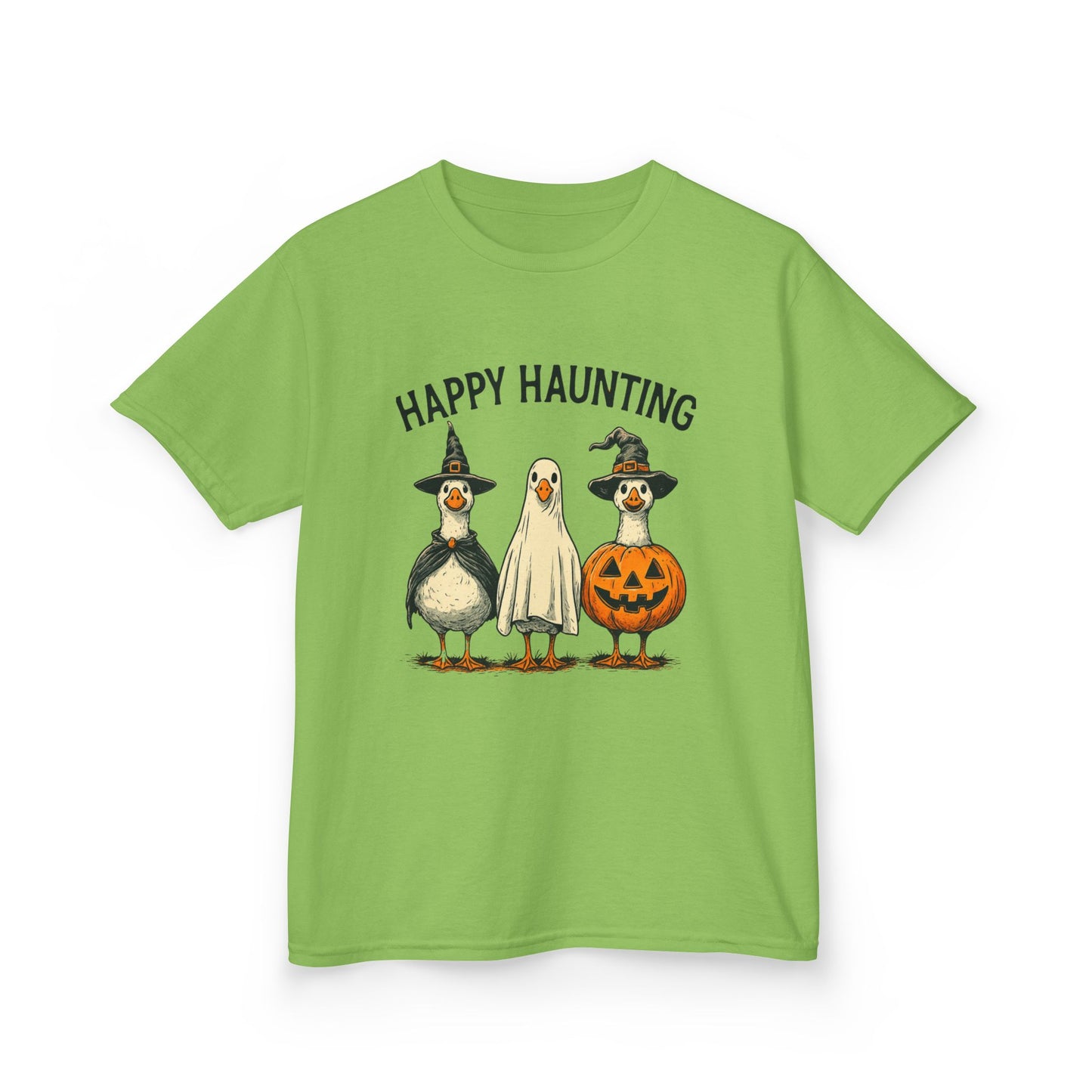 Happy Haunting Goose Halloween Kids Tee