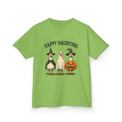 Happy Haunting Goose Halloween Kids Tee