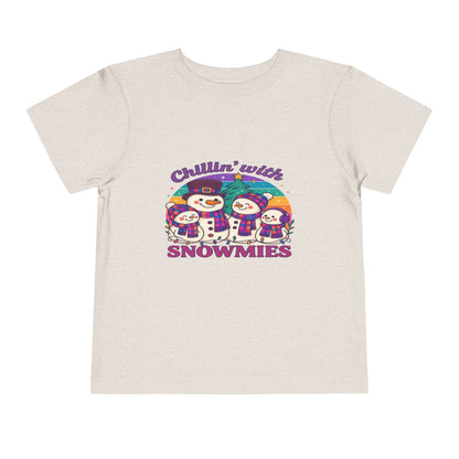Chillin' with Snowmies Toddler Christmas Tee