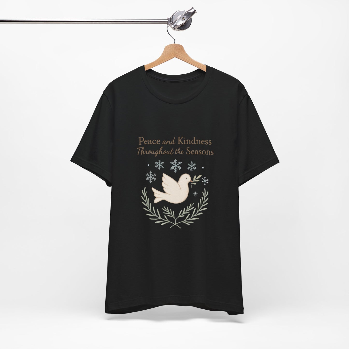 Peace and Kindness Dove Tee — 'Peace and Kindness Throughout the Seasons' Inspirational T-Shirt