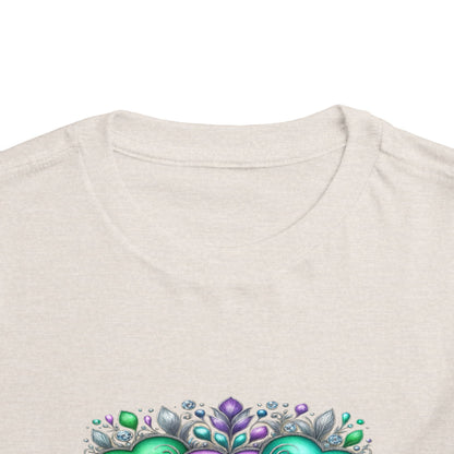 Toddler Tee Live Laugh Love Floral Design