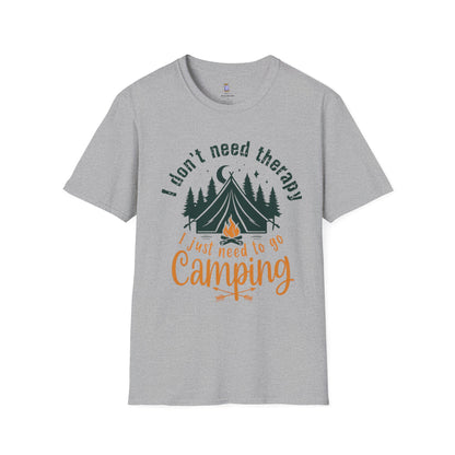 Camping Therapy Unisex T-Shirt | Outdoor Enthusiast Gift | Nature Lover Tee | Adventure Shirt | Camping Apparel
