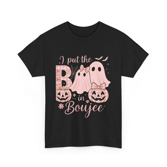 I Put The B In Boujee Pink Halloween Tee