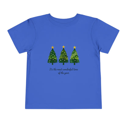 Watercolor Christmas Trees Toddler Tee