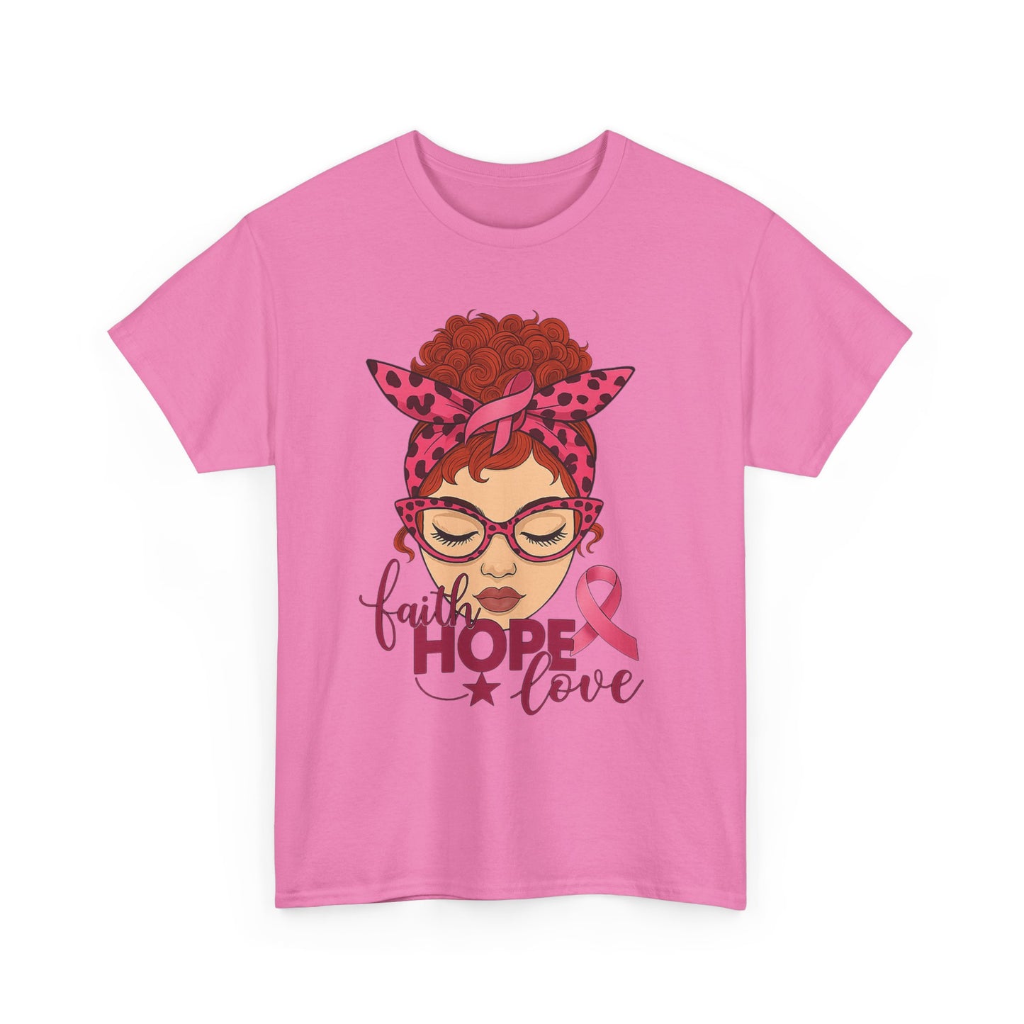 Hope, Faith & Love: Pink Ribbon Awareness Tee