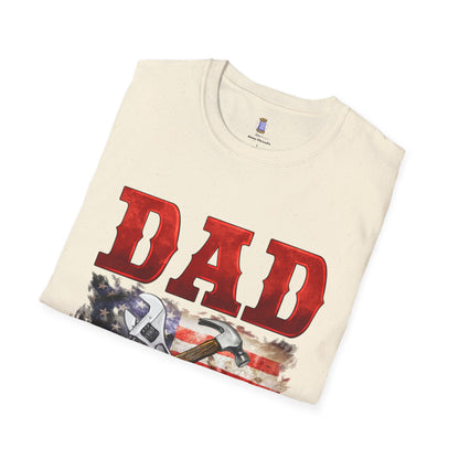 Patriotic Dad T-Shirt | Fixer of All Things Gift | Father's Day, Independence Day, Birthday Present, Casual Wear, Dad Apparel