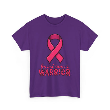 Breast Cancer Warrior Pink Ribbon Tee