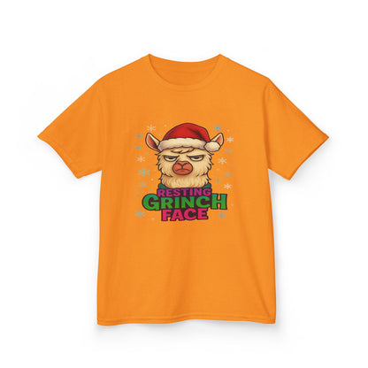 Grumpy Llama Christmas Tee - Resting Grinch Face