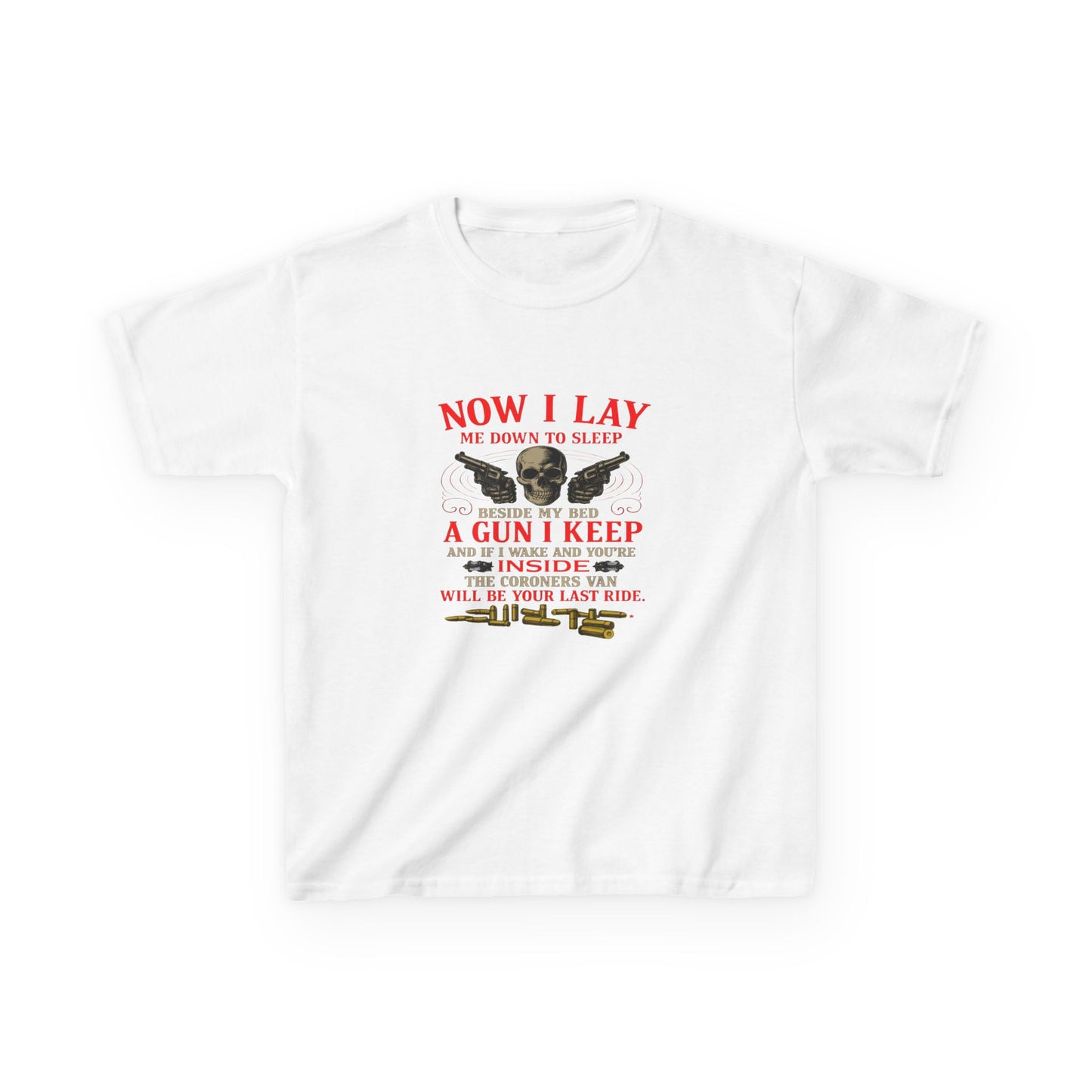 Now I Lay Me Down to Sleep - Dinosaur Skull Tee