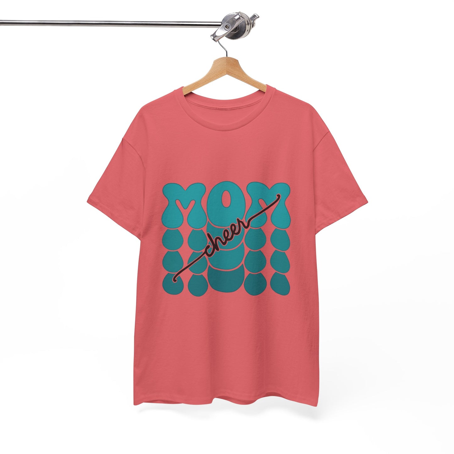 MOM Cheer – Turquoise Spirit Tee