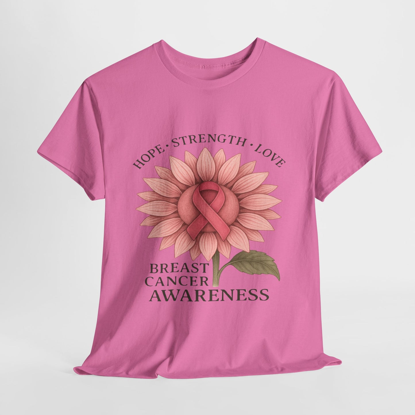 Hope Flower Breast Cancer Awareness Tee