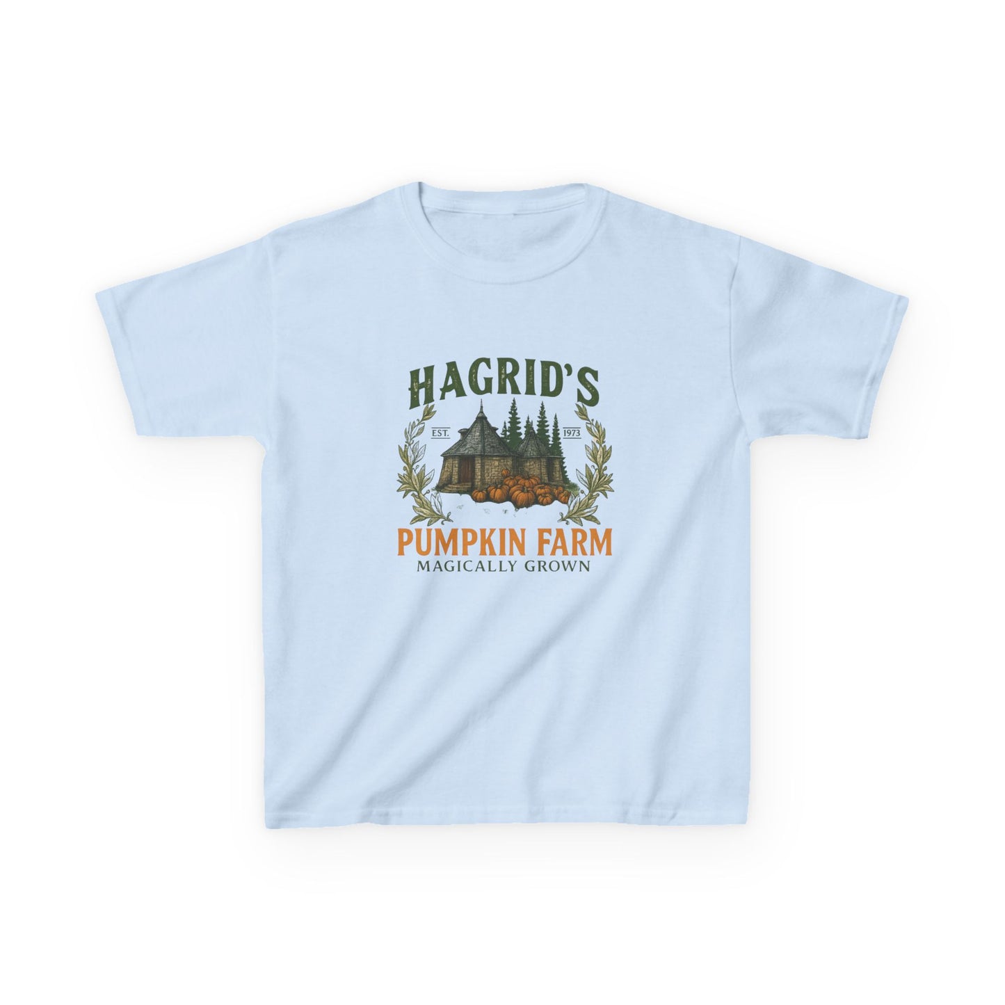 Hagrid's Pumpkin Farm Kids Tee - Christmas Dinosaur