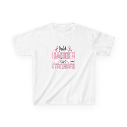 Fight HARDER Live STRONGER - Breast Cancer Awareness Tee
