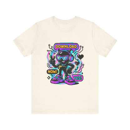 Download Now! Retro Gamer Alien T-Shirt — Neon Vaporwave Gaming Tee