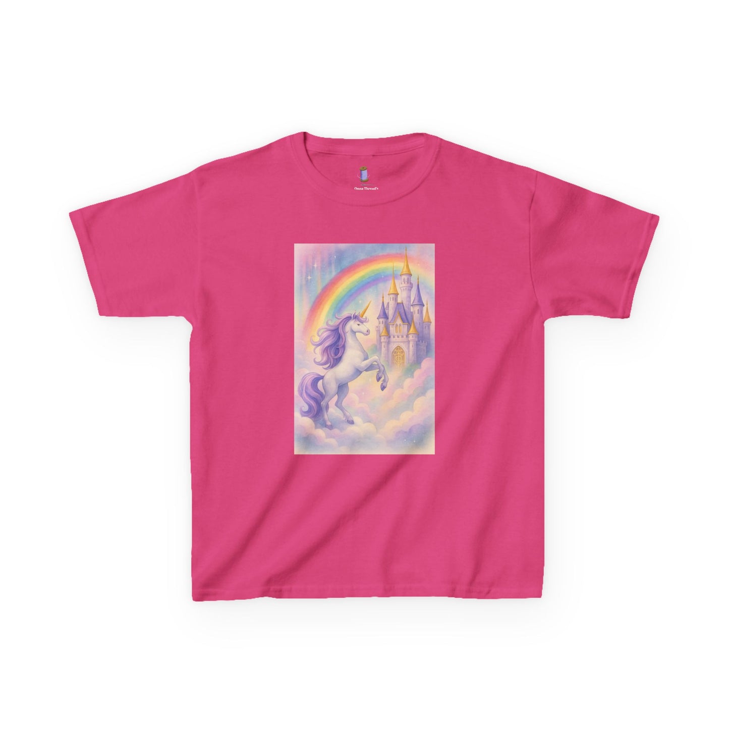 Whimsical Unicorn Kids Tee, Rainbow Fantasy Shirt, Playful Cotton Top, Birthday Gift, Magical Kids Apparel
