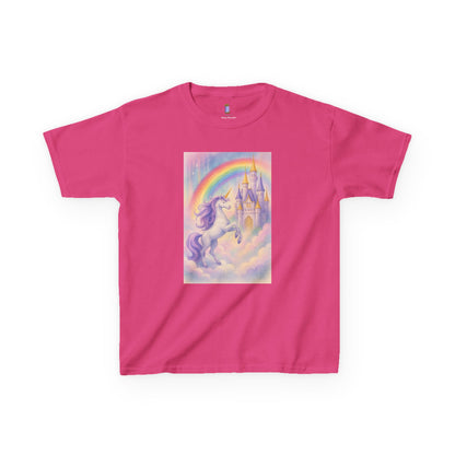 Whimsical Unicorn Kids Tee, Rainbow Fantasy Shirt, Playful Cotton Top, Birthday Gift, Magical Kids Apparel