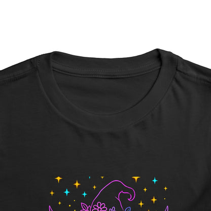 Toddler Tee Highland Cow Witch Hat Halloween Shirt