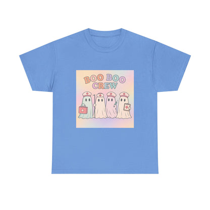 Boo Boo Crew Nurse Ghost T-Shirt – Cute Pastel Halloween Medical Tee