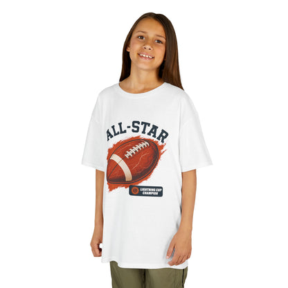 All-Star Kids Football Tee, Sports Apparel, Boys Football Shirt, Kids Casual Wear, Back To School Shirt, Birthday Gift