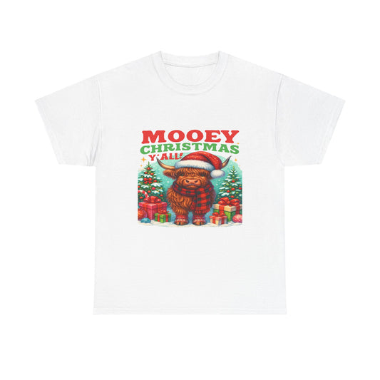 Christmas Highland Cow Tee