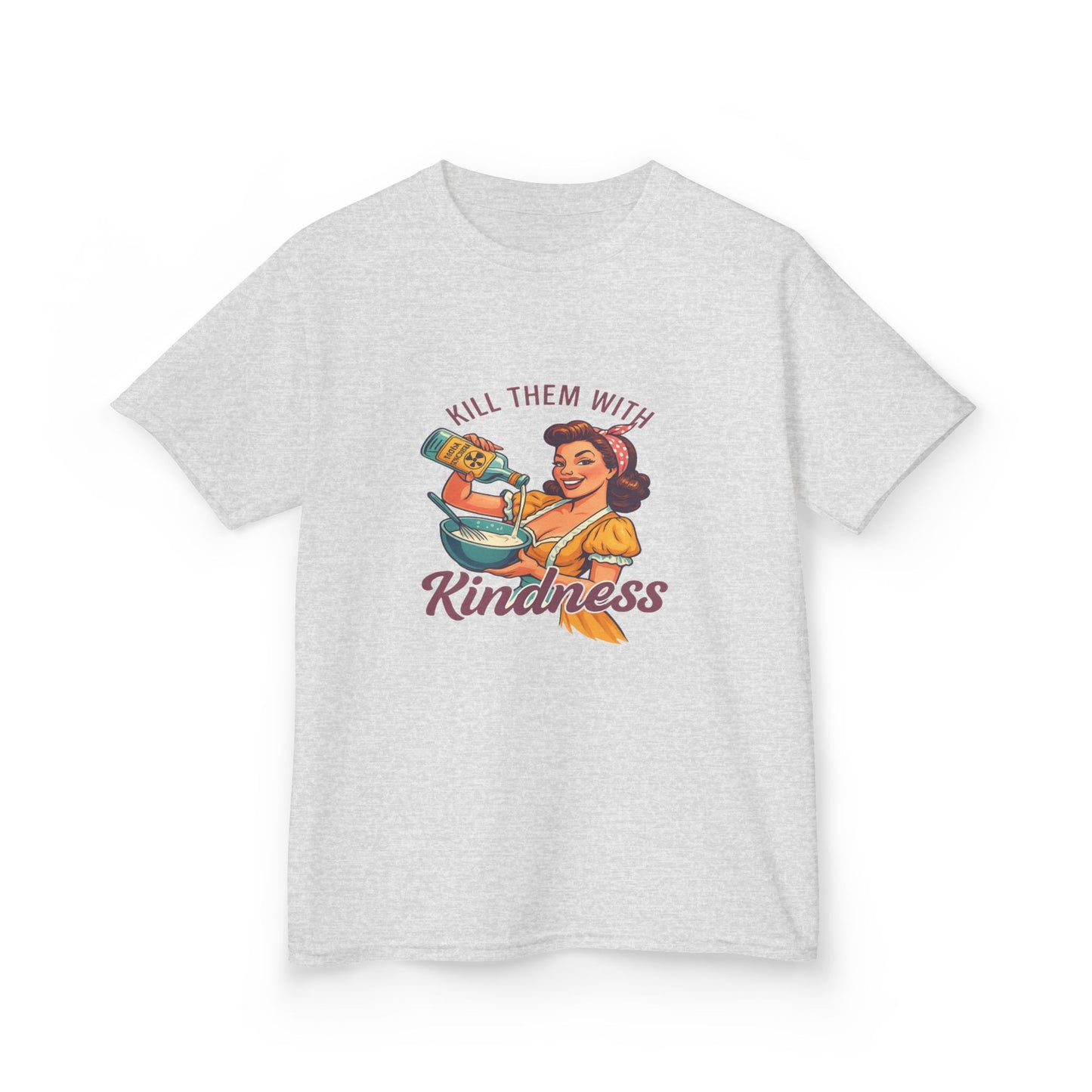 Radioactive Kindness: Funny Xmas Dinosaur Tee for Kids