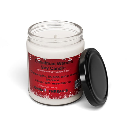 Christmas Warmth Scented Soy Candle, Cozy Home Decor, Holiday Gift, Relaxation Aromatherapy, Festive Atmosphere, Hand-Poured