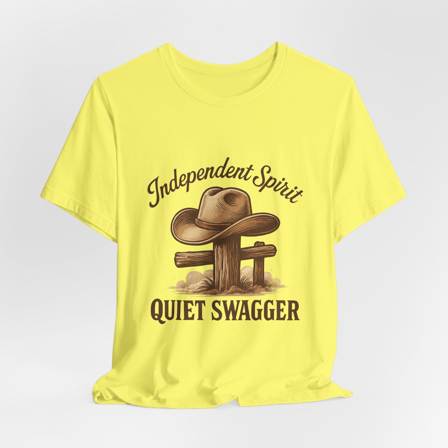 Quiet Swagger Cowboy Tee — Independent Spirit Western T-Shirt