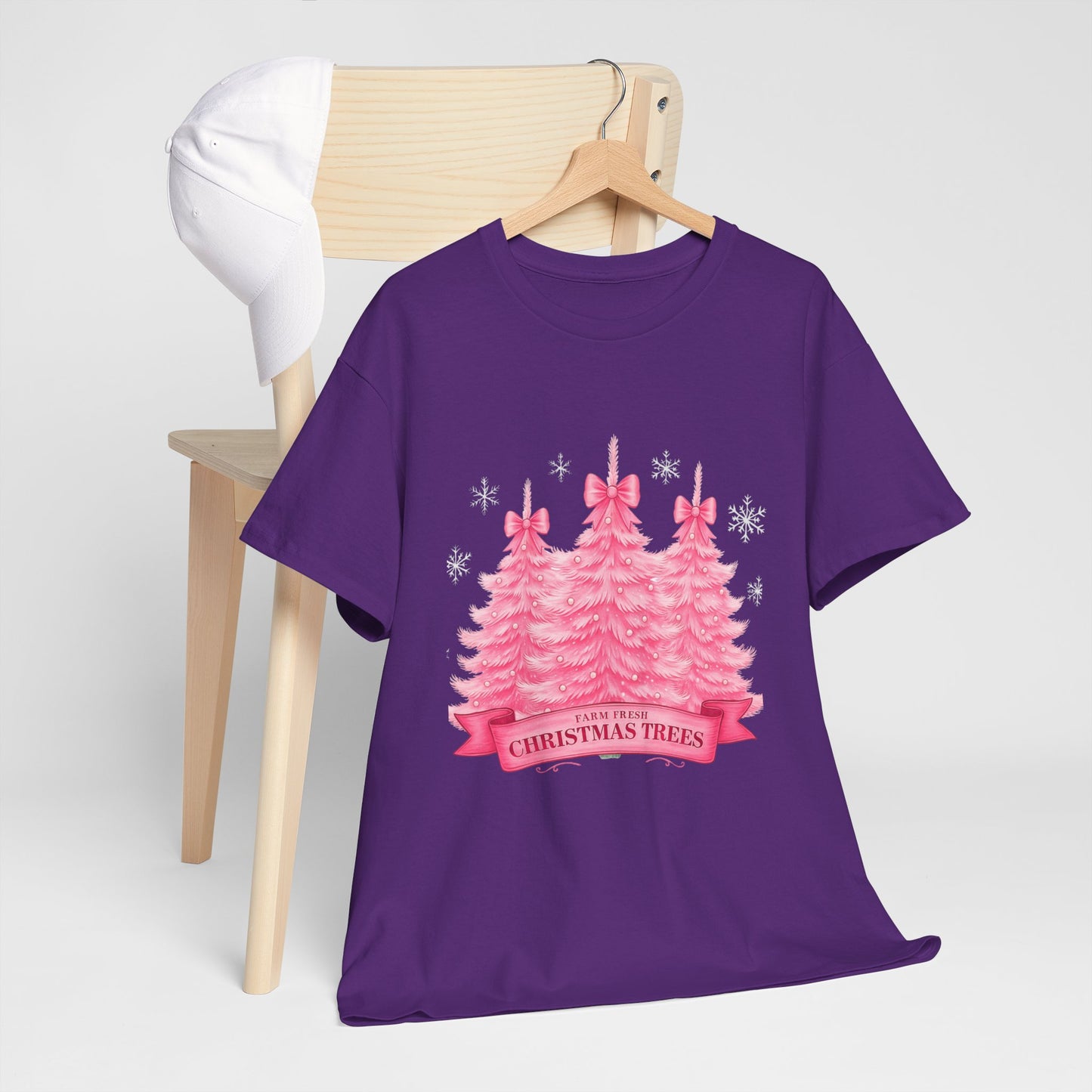 Farm Fresh Pink Christmas Tree Tee