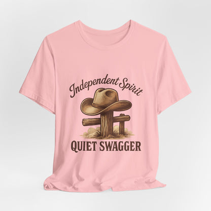 Quiet Swagger Cowboy Tee — Independent Spirit Western T-Shirt