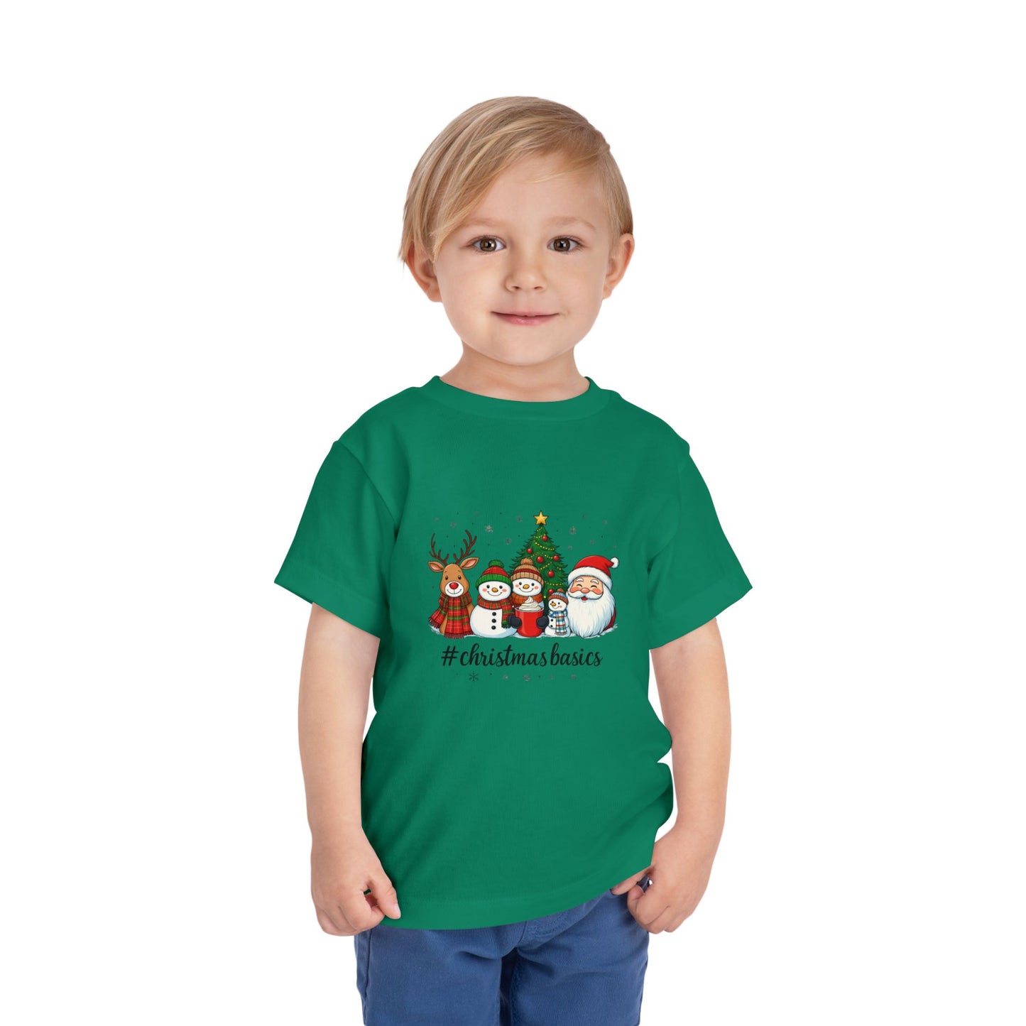 Christmas Basics Toddler Tee - Festive Holiday Fun