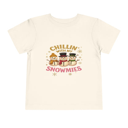 Chillin' with Snowmies Toddler Christmas Tee