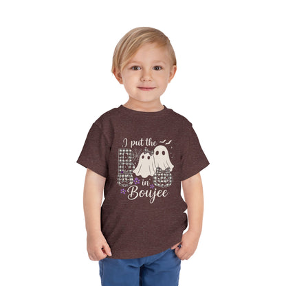 Boujee Halloween Toddler Tee: I Put the B in Boujee