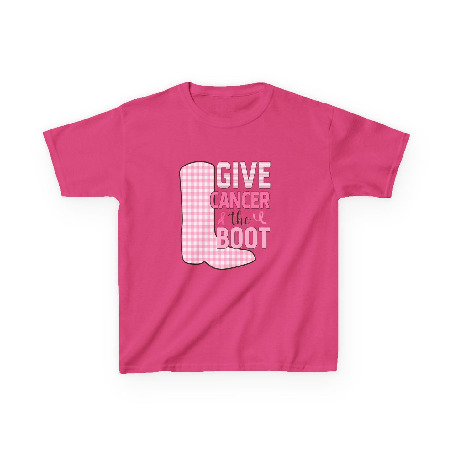 Give Cancer the Boot: Dinosaur Christmas Tee