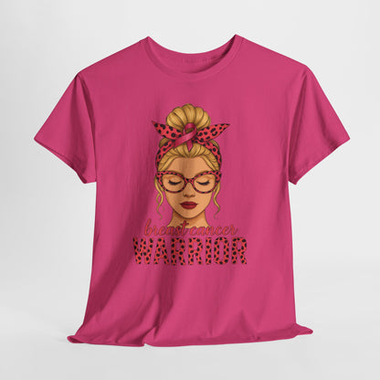 Camiseta de guerrera contra el cáncer de mama - Apoyo del lazo rosa