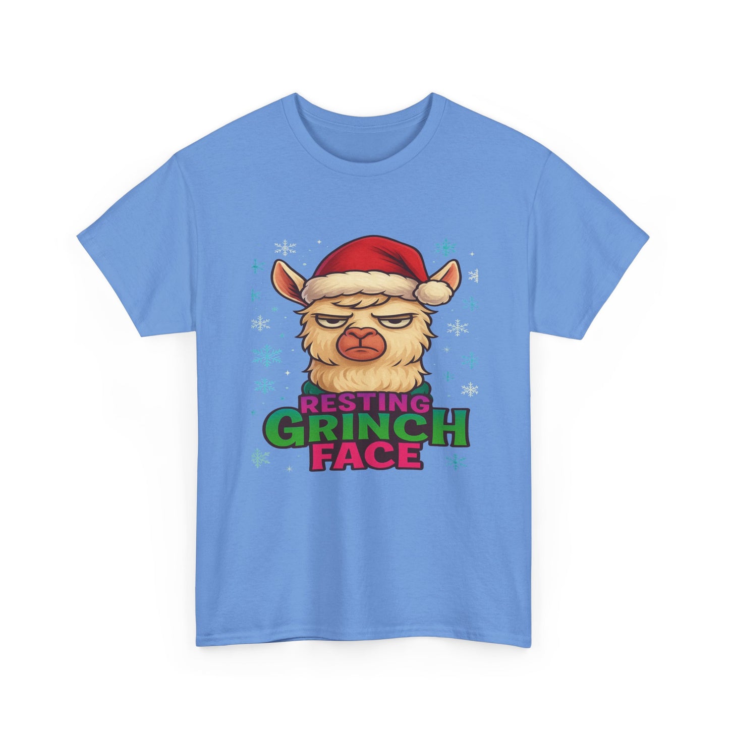 Grumpy Llama Face Christmas Tee