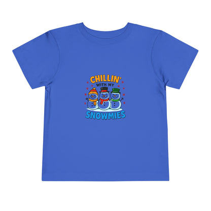 Chillin' with My Snowmies Toddler Christmas Tee