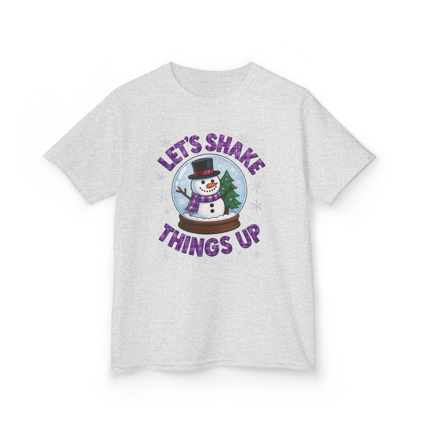 OT Snowman Snow Globe Kids Christmas Tee