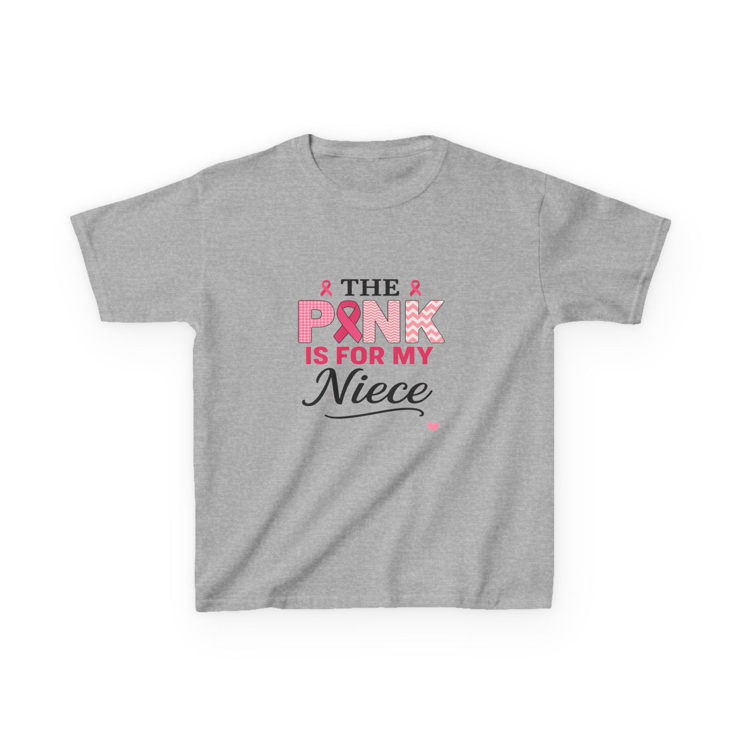 Pink Ribbon Niece Christmas Dino Tee
