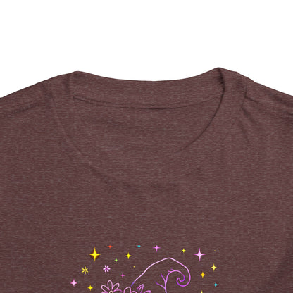 Toddler Halloween Tee - Witch Silhouette Floral Design