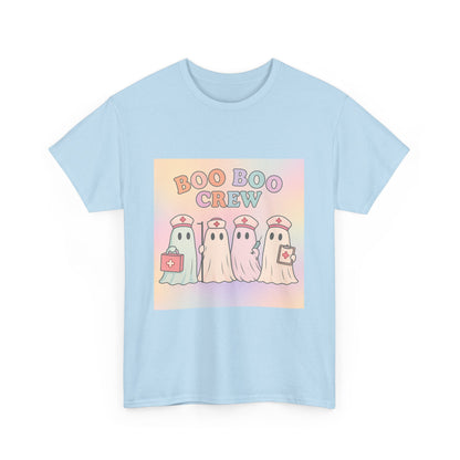 Boo Boo Crew Nurse Ghost T-Shirt – Cute Pastel Halloween Medical Tee