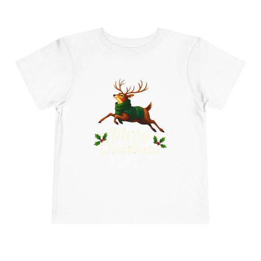 Reindeer Merry Christmas Toddler Tee