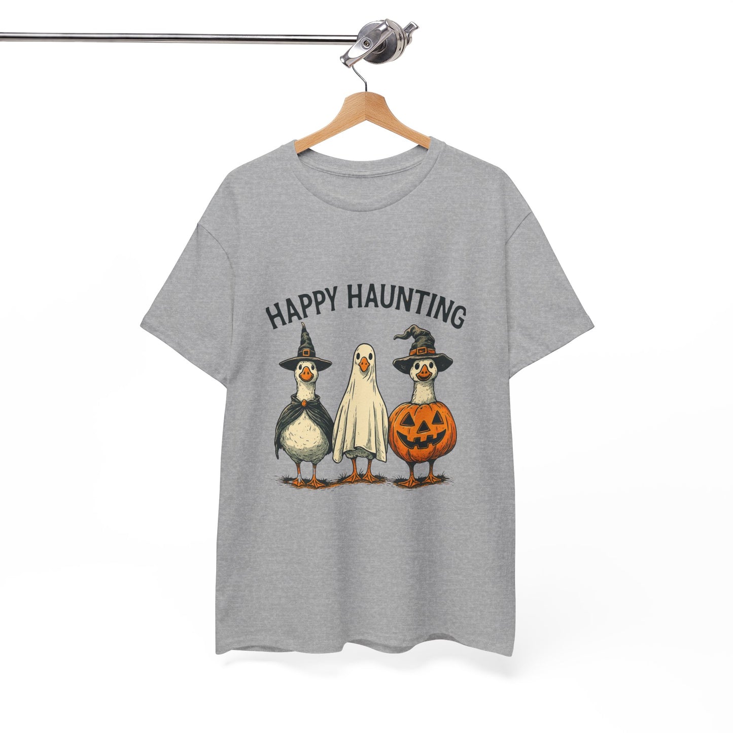 Happy Haunting Geese Halloween Tee