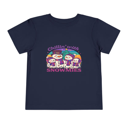Chillin' with Snowmies Toddler Christmas Tee
