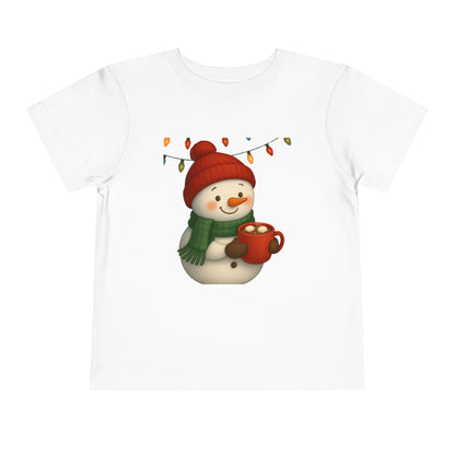 Snowman & Hot Chocolate Toddler Christmas Tee