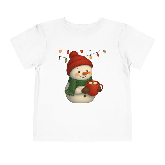 Snowman & Hot Chocolate Toddler Christmas Tee