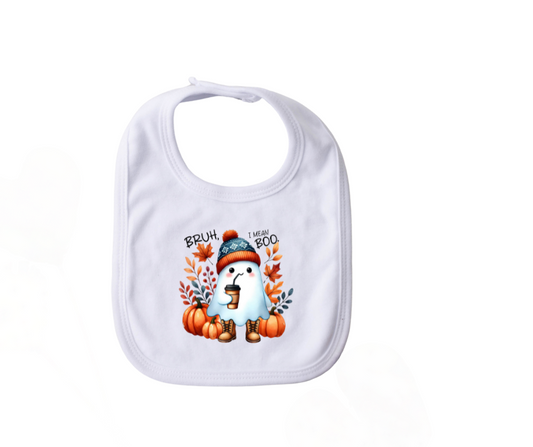 Bruh, I Mean Boo Halloween Bib