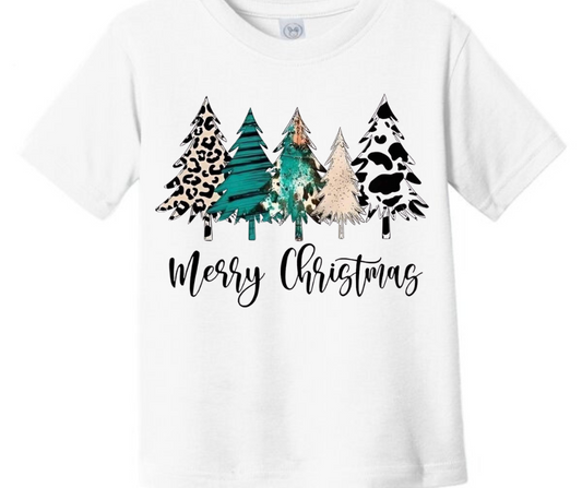 Merry Christmas Trees Kid T-Shirt